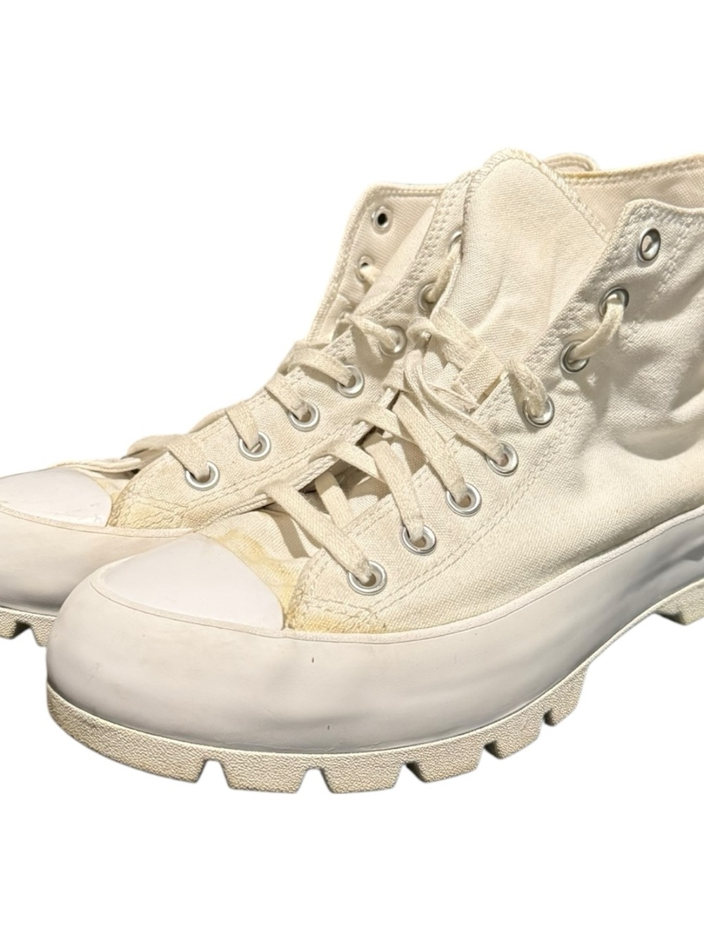 Converse Chuck Taylor All Star Hi Lugged High Top White Shoes Women's 10.5